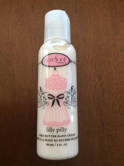 TopBox subscription box april 2016 barefoot venus shea butter hand cream lilly pilly