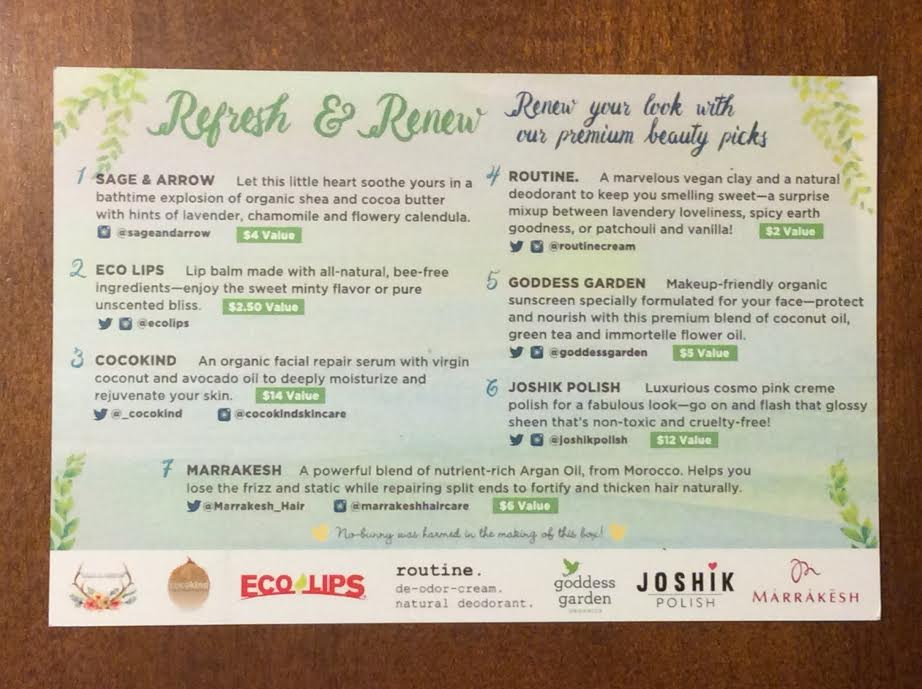 VeganCuts beauty subscription box4