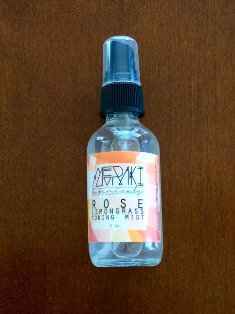 Terra Bella box beauty subscription box May 2016 review homemade nautral artisan Meraki botanicals rose lemongrass toning mist