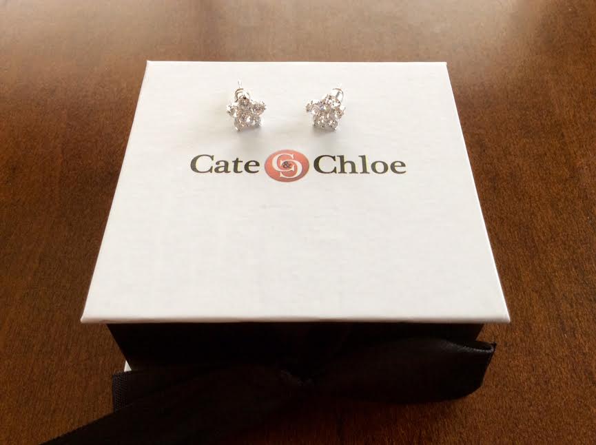 Cate & Chloe Jewelry Subscription Box July 2016 Review Cher Darling Flower studs