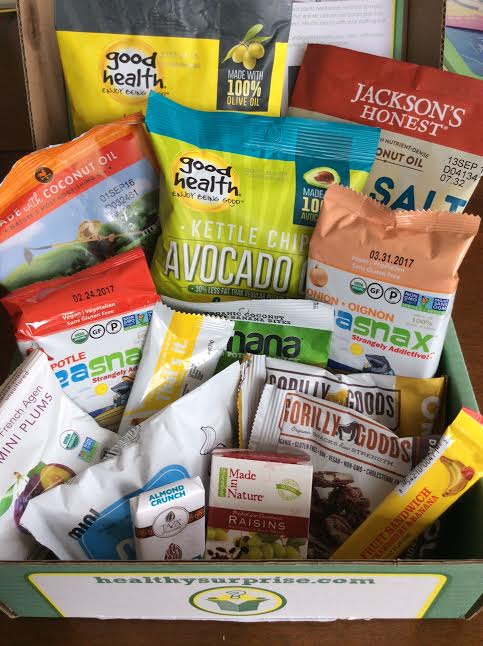 Healthy Surprise snack subscription box July 2016 Review Classic Box vegan 2