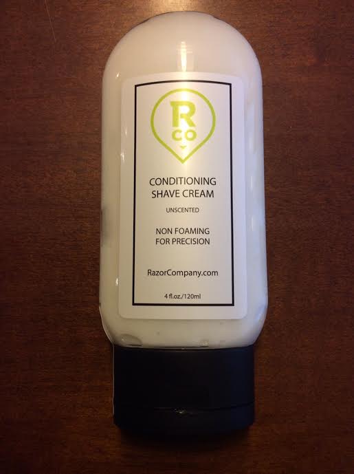 Razorcompany.com subscription box July 2016 Review the five-O men women conditioning shave cream unscented