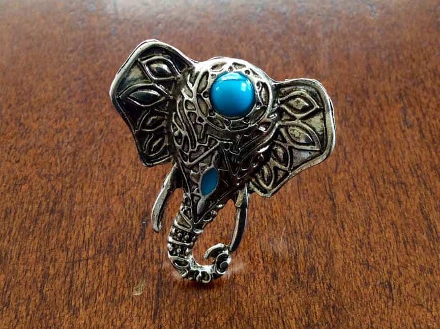 Trinity Subscription Box Jewellery July 2016 Review Elephant ring