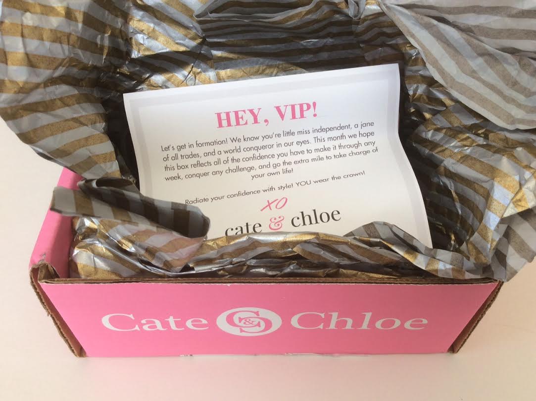 Cate & Chloe VIP Jewelry Subscription Box September 2016 Review Nelly Valor 18k rose gold necklace rachel bracelet rosalind earrings 4