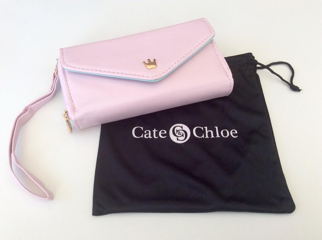 Cate & Chloe VIP Jewelry Subscription Box September 2016 Review boss pink green crown clutch