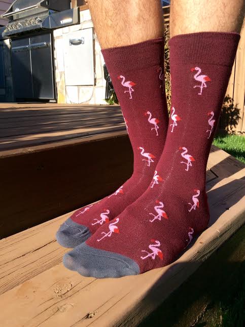 Good Luck Sock Canada August 2016 Review flamingo crew socks men women 3