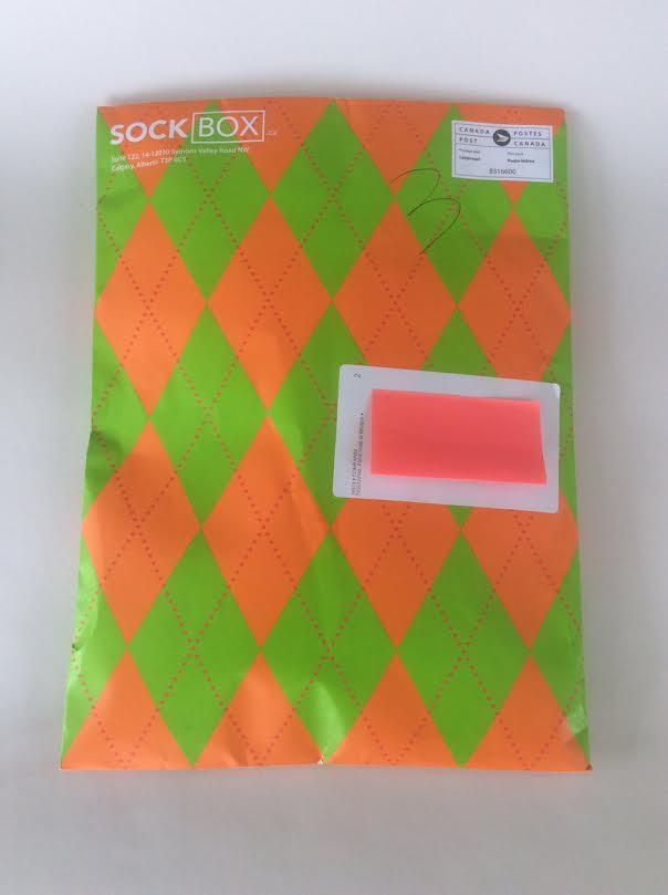 Sock Box Canada September 2016 Review Purple Mismatched Umbrella Rain Cloud Friday Sock Company Yellow TV Squares Ballonet Socks