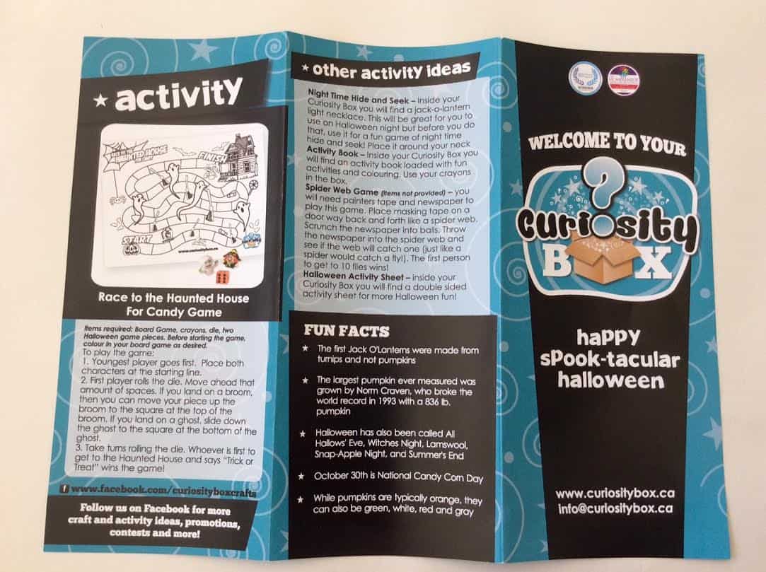 curiosity-box-kids-subscription-october-2016-review-halloween-haunted-house-skeleton-spider-webs-pumpkins-games-crafts-7