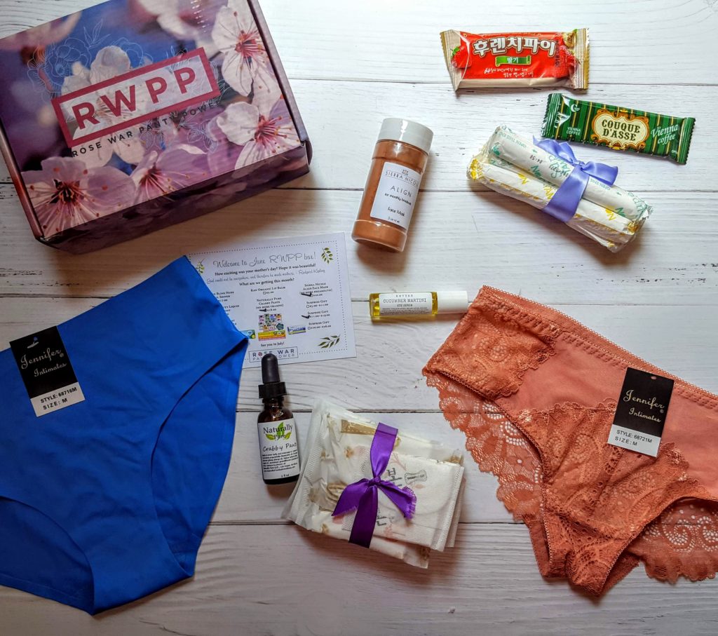 what's in the rose war panty power box