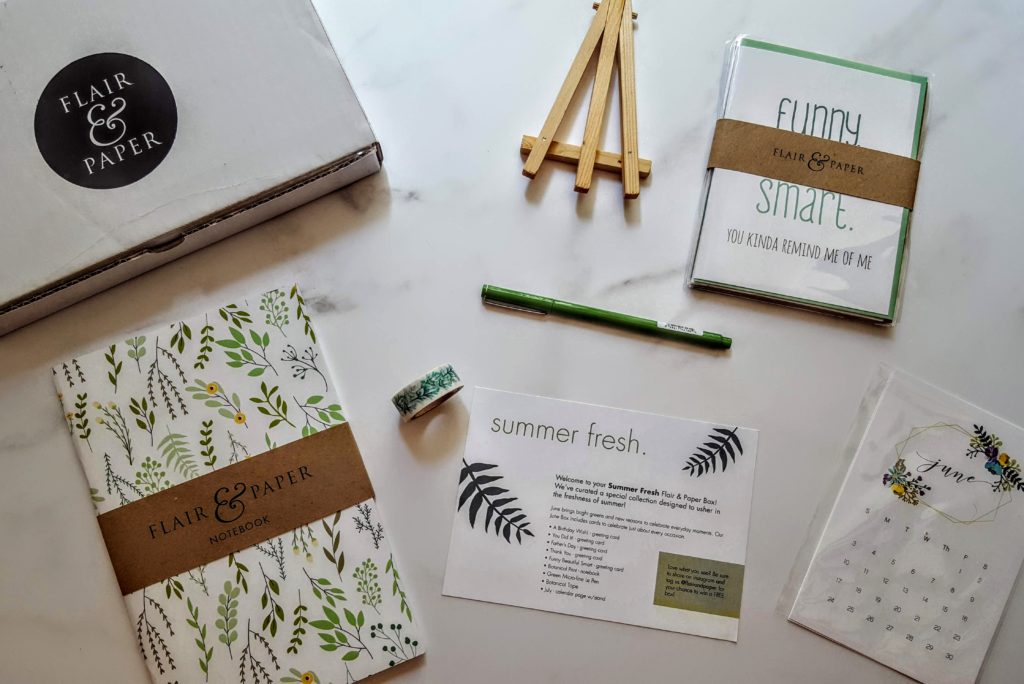 what's in flair & paper