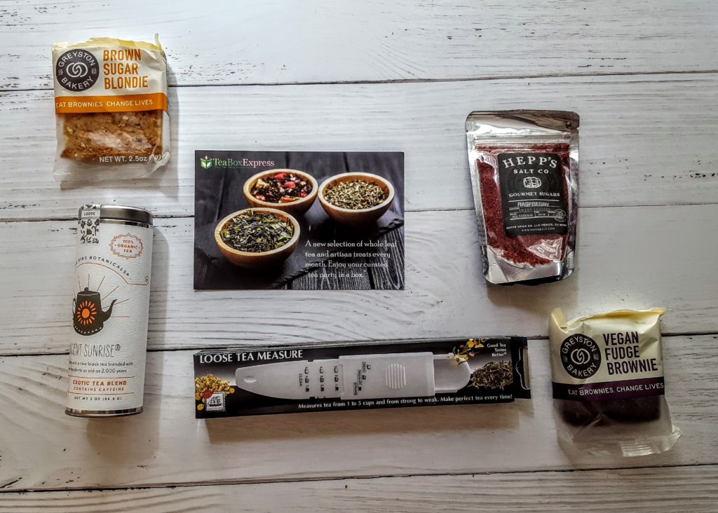 what's in the tea box express box