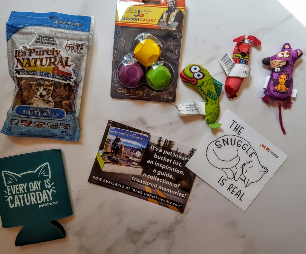 what's in the pet treater box