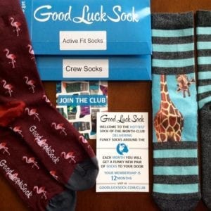 Good Luck Sock Monthly Box – August 2016 Review