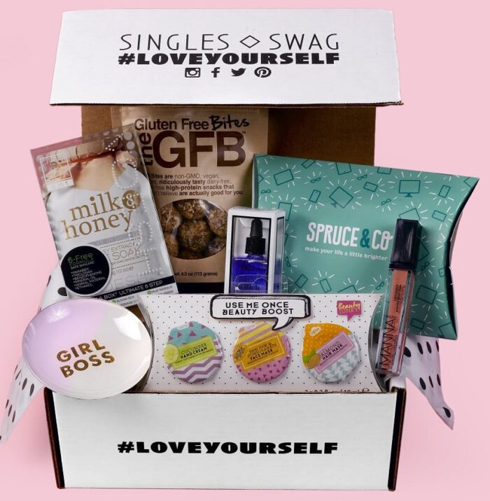SinglesSwag subscription box for women