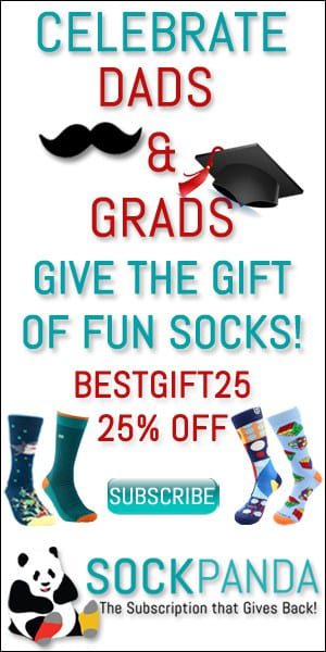 Sock Panda… 25% off for Dads & Grads Coupon!