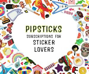 Pipsticks sticker subscription box