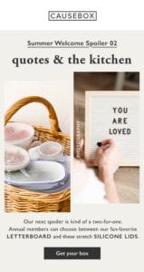 Subscription box - Product