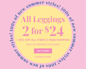 Fabletics – New VIP Member Exclusive 2 for 24 Leggings 50% OFF All Items