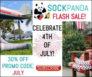 Sock Panda… 4th of July FLASH SALE!