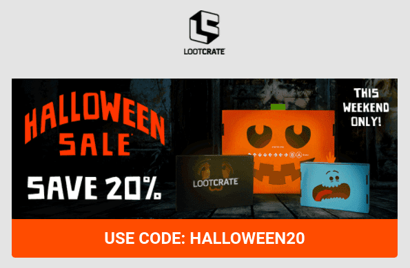 Loot Crate… 20% off Halloween Sale!