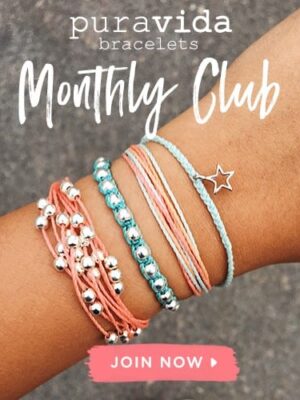 Pura Vida Monthly Bracelet and Jewelry Clubs subscription box
