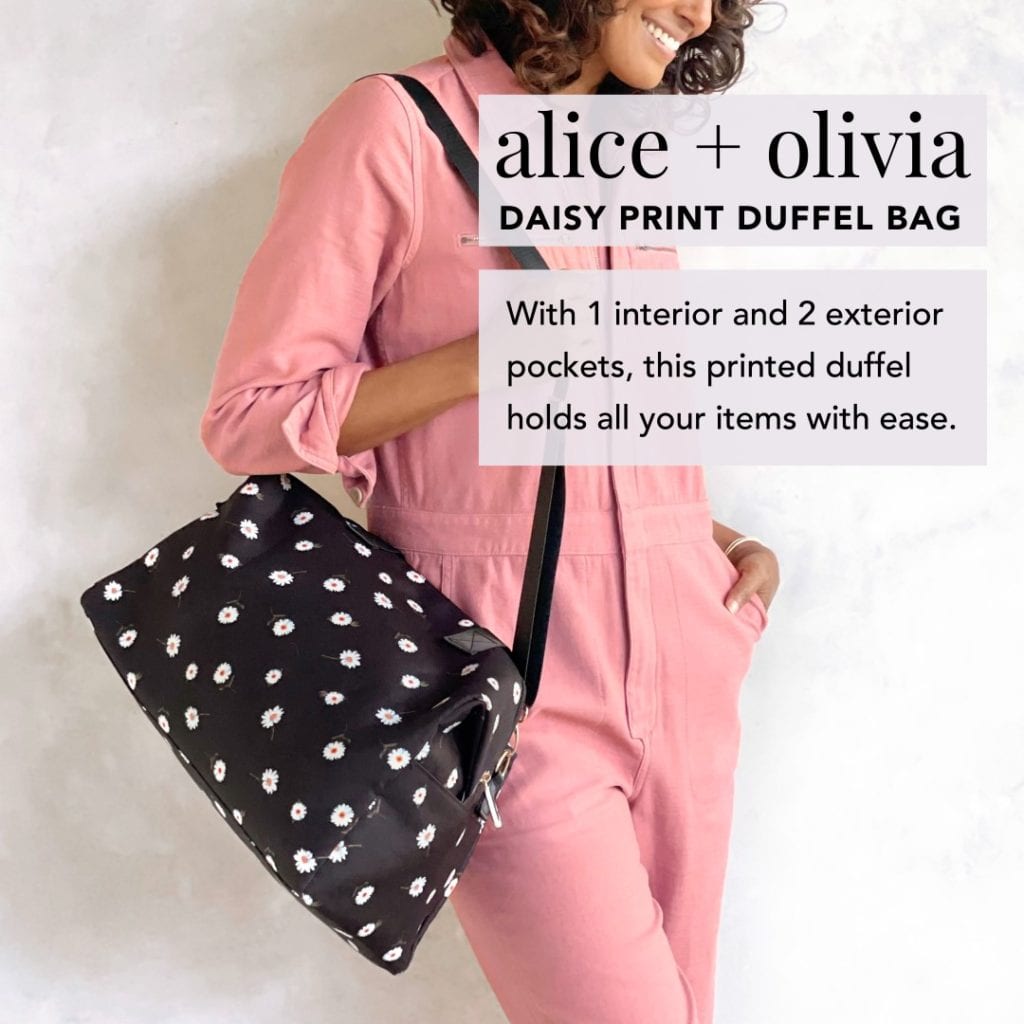 Alice + Olivia Daisy Print Duffel Bag Spoilers