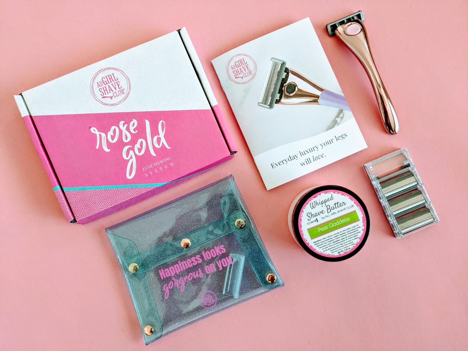 All Girl Shave Club: Rose Gold Luxe Sample Pack Review