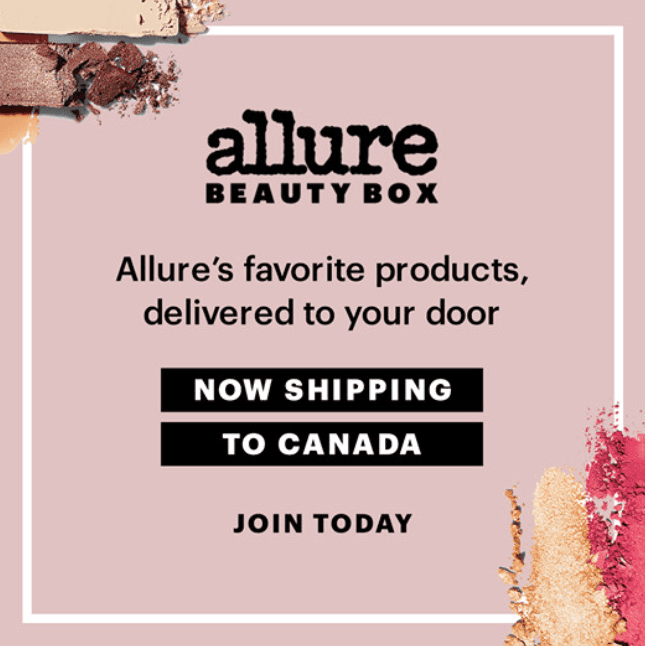 Allure Beauty Box: Now Shipping to Canada