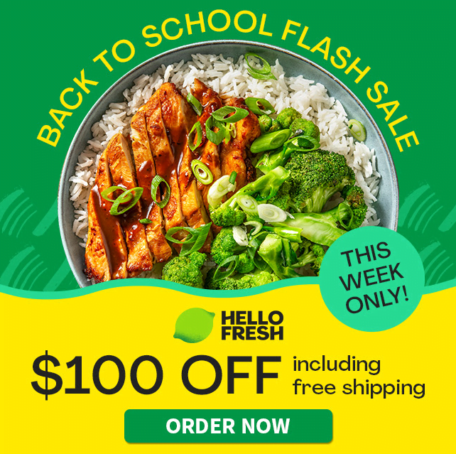 HelloFresh Back to School Sale: $100 OFF