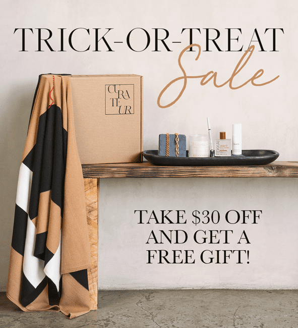CURATEUR Trick or Treat Sale: $30 OFF + FREE Gift