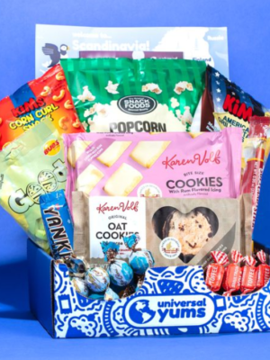 Universal Yums monthly snack subscription box