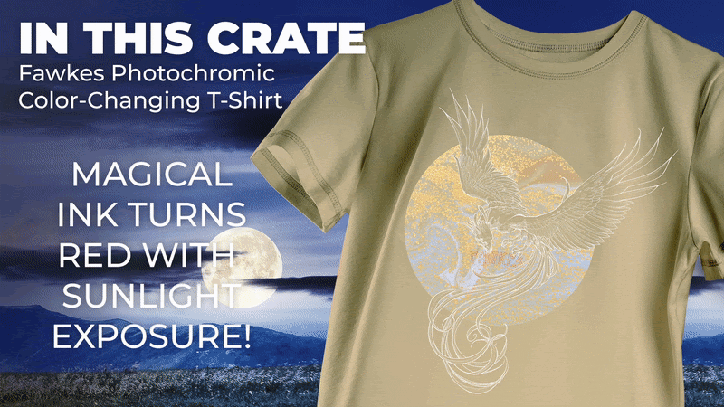 Loot Crate Wizarding World Spoilers Fawkes Photochromic T-Shirt