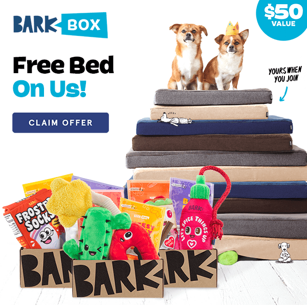 BarkBox January 2022 - FREE Dog Bed