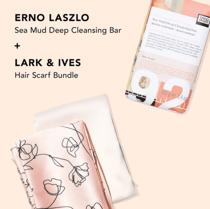  Erno Laszlo Sea Mud Deep Cleansing Bar & Lark & Ives Hair Scarf Bundle FabFitFun Spring 2022 Spoilers