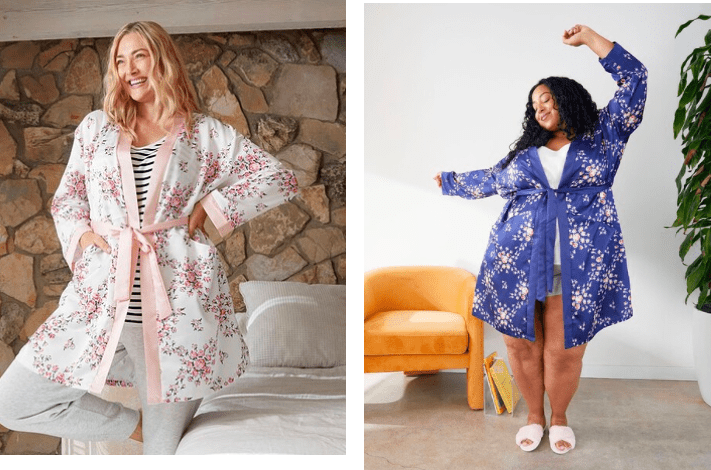 Morgan Lane Allie Robe in Navy Floral & White Floral FabFitFun Spring 2022 Spoiler