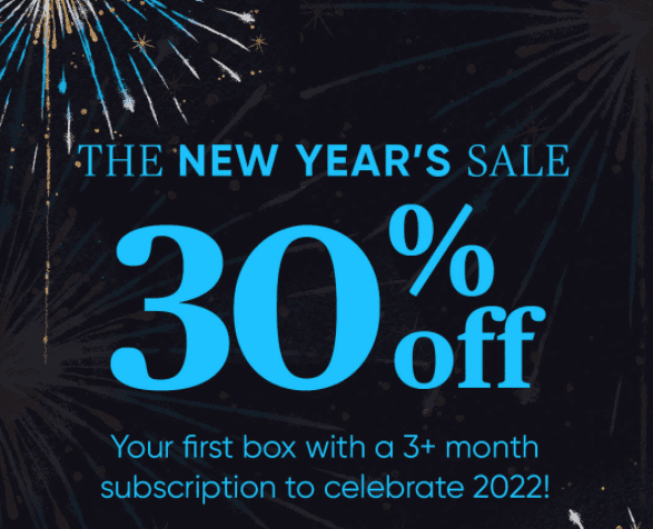 Cratejoy New Year’s Sale: Save 30% OFF a 3+ Month Subscription