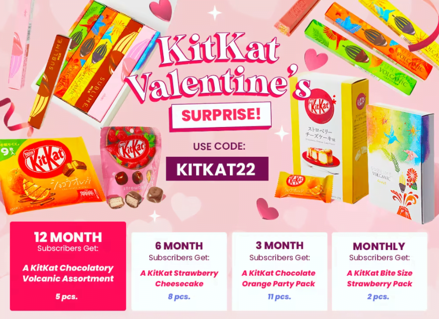 TokyoTreat February 2022 Box Spoilers: Sweet n' Snacky Valentine's Box Bonus Items
