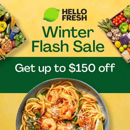 HelloFresh Winter Flash Sale Up to $150 OFF