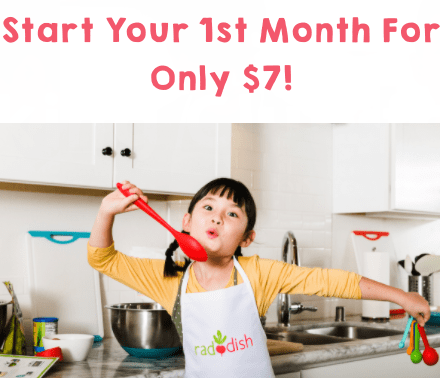 Raddish Kids Cooking Club February 2022 Kit: World Fusion + First Month Only $7