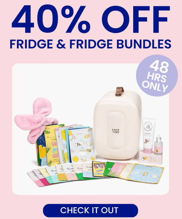 FaceTory 48 Hour Sale Save 40% OFF Beauty Fridges & Fridge Bundles