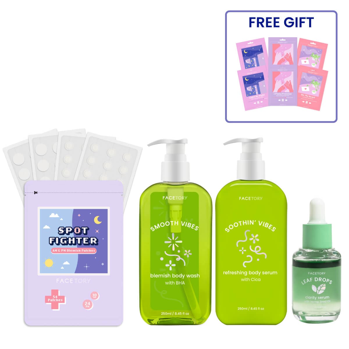 FaceTory Acne Treatment Set Save 30% OFF + Get a FREE Gift