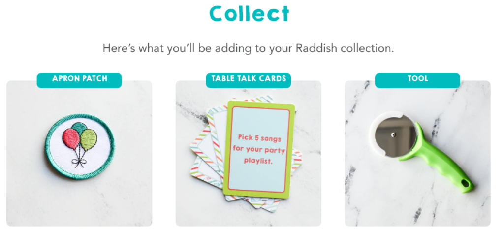 Raddish Kids Cooking Club April 2022 Kit Let's Party 100th Kit Collection