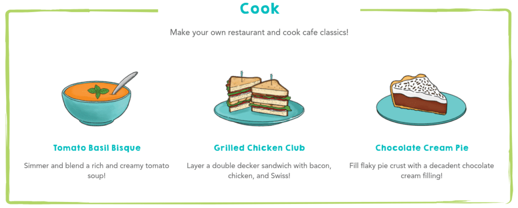 Raddish Kids Cooking Club March 2022 Kit Kitchen Kid Café Menu