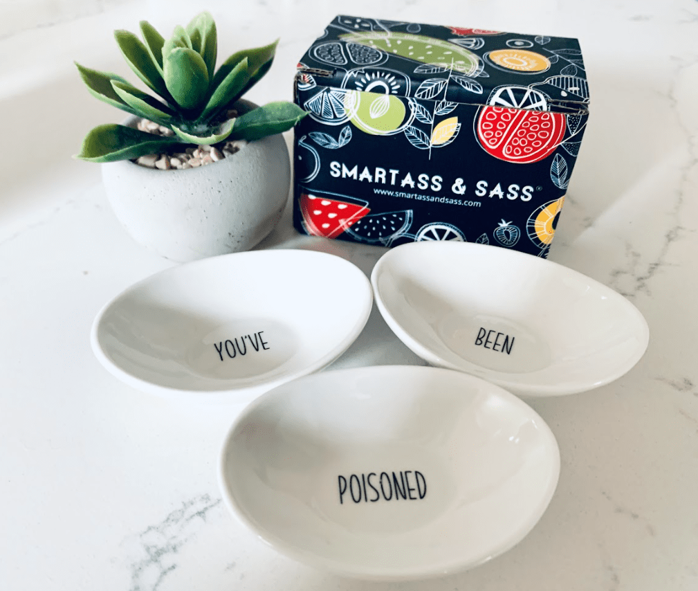 Smartass & Sass January 2022 Box Review Dip bowls