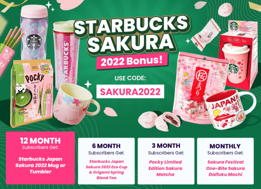 TokyoTreat April 2022 Box Spoilers Supremely Sakura + Bonus Gift
