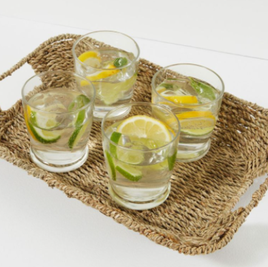 FabFitFun Summer 2022 Spoilers Draper James Woven Seagrass Tray