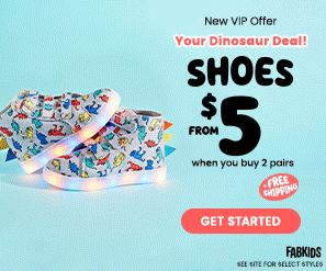 FabKids Dinosaur Deal: Get 2 Pairs from $9.95