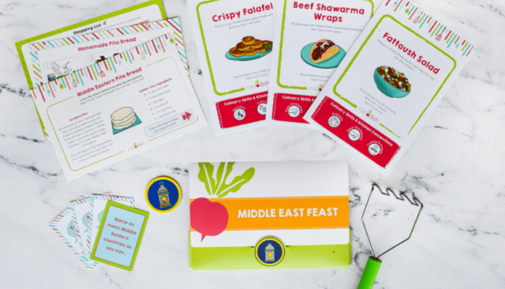 Raddish Kids Cooking Club May 2022 Kit: Middle East Feast – Only $2