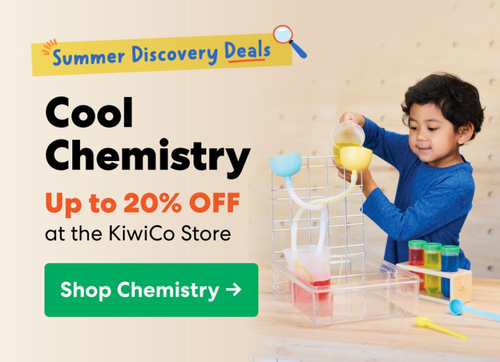 KiwiCo Summer Sale 20 percent off chemistry kits