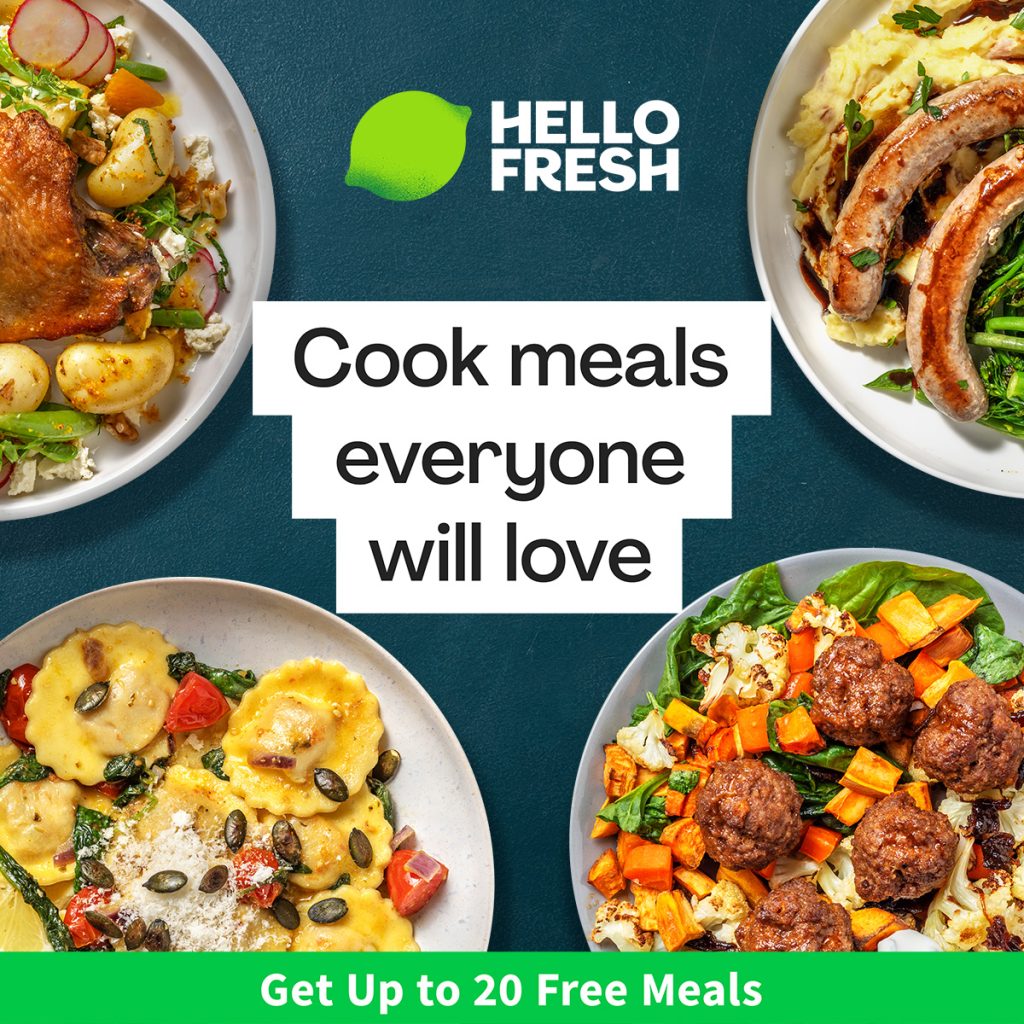 HelloFresh Back to School Sale: Up to 20 FREE Meals